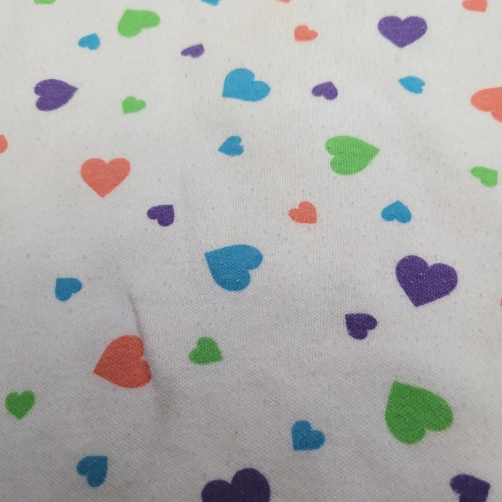 Vintage 1990s Jelly Beans colorful heart print mock neck sleeveless tank Top